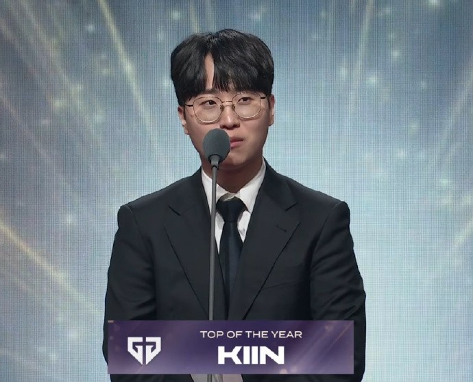 LCK年度选手:上单kiin 打野Oner 中单Chovy 下路Guma 辅助keria