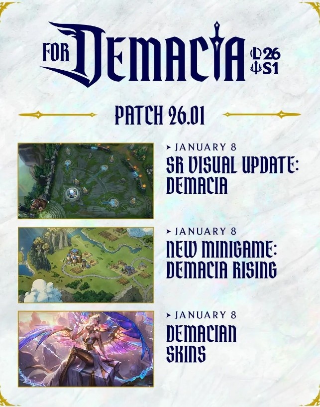 LOL发布新赛季版本规划：26.03版本海克斯乱斗将有重大更新