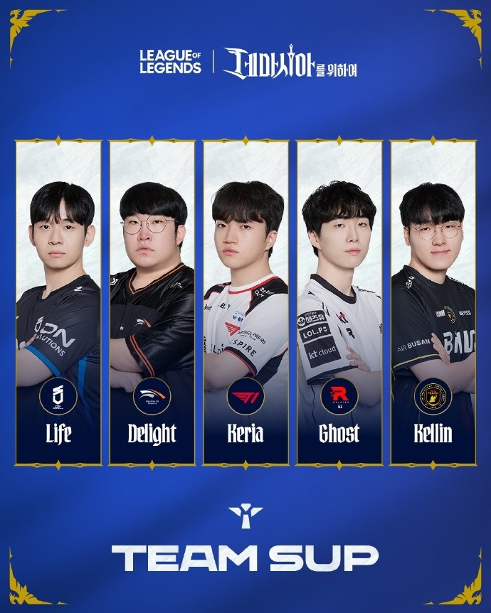 LCK官方发布季前赛各队伍定妆照