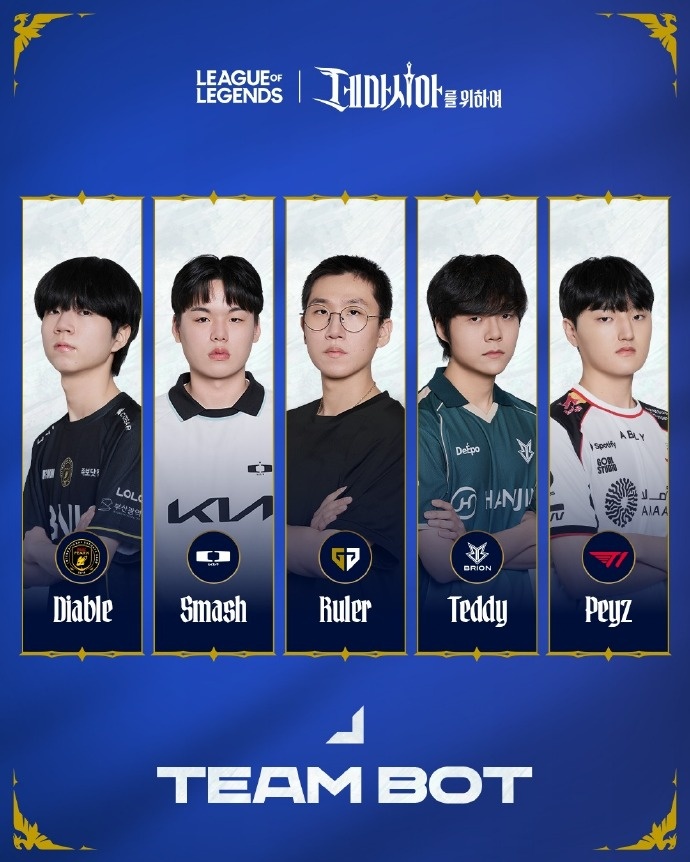 LCK官方发布季前赛各队伍定妆照